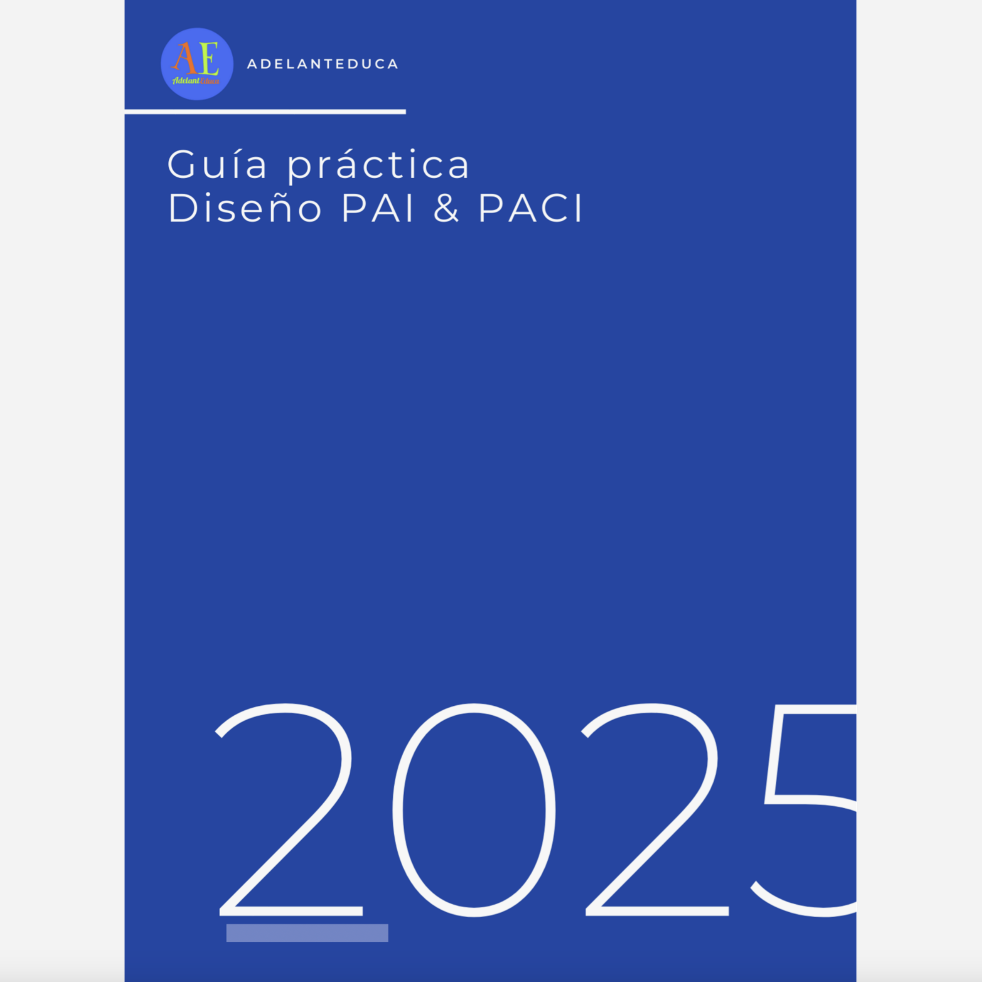 DISEÑO DE ADECUACIONES CURRICULARES DE OBJETIVO Y PACI 2026 – Adelanteduca
